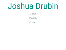 Tablet Screenshot of joshuadrubin.com